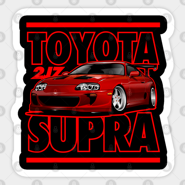 Toyota Supra MK4 Sticker by rizadeli